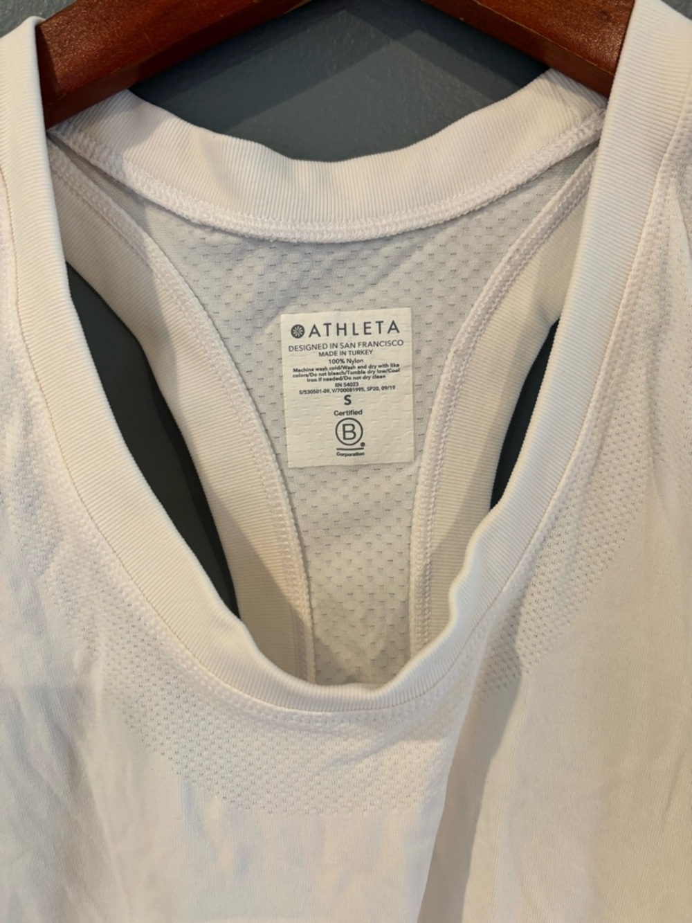 Athleta White Racerback Performance Tank - Picture 3 of 3